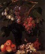 Juan Bautista de Espinosa Bodegon de uvas, manzanas y ciruelas